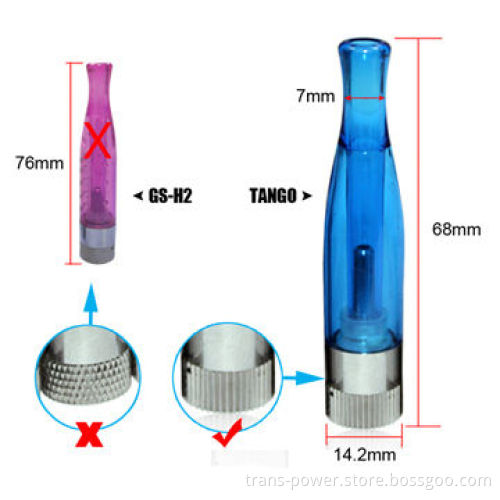 Tango tank-1.6ml, original hot sell factory e-cigarette diy rebuildable atomizer